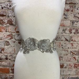 Bridal belt 3D flower NWT